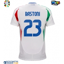 Moški Nogometni dresi Italija Alessandro Bastoni #23 Gostujoči EP 2024 Kratek Rokav